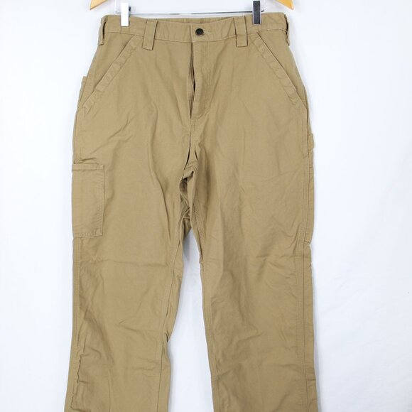 Carhartt Other - Carhartt B151 DKH Work Pants 34x30 Loose Fit Dark Khaki Utility Cotton Canvas